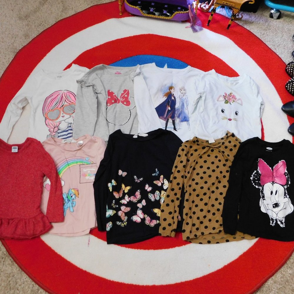 9 Long Sleeve Shirt Bundle For Girls